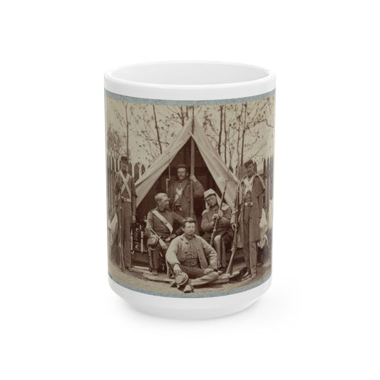 7th New York State Militia, Camp Cameron, D.C., 1861 010 (U.S. Civil War) White Coffee Mug