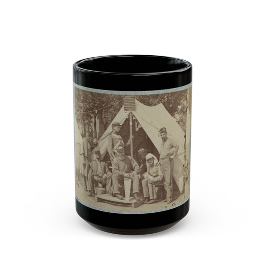 7th New York State Militia, Camp Cameron, D.C., 1861 011 (U.S. Civil War) Black Coffee Mug