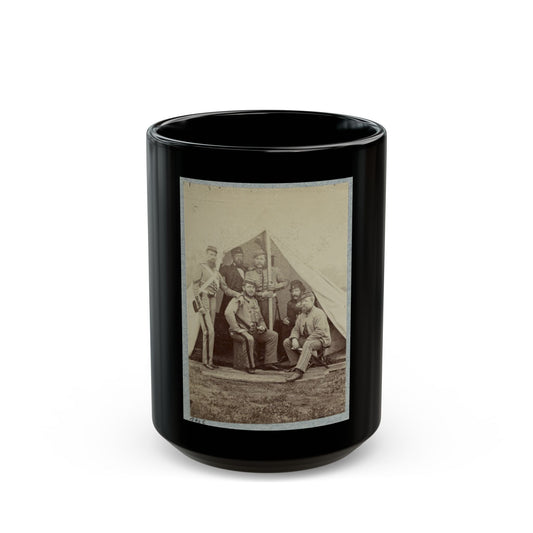 7th New York State Militia, Camp Cameron, D.C., 1861 012 (U.S. Civil War) Black Coffee Mug