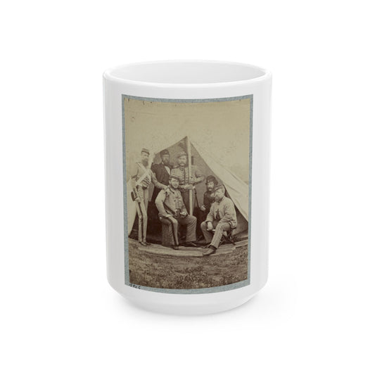 7th New York State Militia, Camp Cameron, D.C., 1861 012 (U.S. Civil War) White Coffee Mug