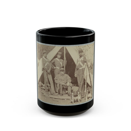 7th New York State Militia, Camp Cameron, D.C., 1861 013 (U.S. Civil War) Black Coffee Mug