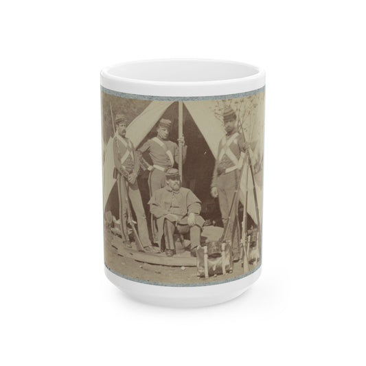 7th New York State Militia, Camp Cameron, D.C., 1861 013 (U.S. Civil War) White Coffee Mug