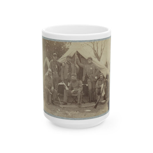 7th New York State Militia, Camp Cameron, D.C., 1861 014 (U.S. Civil War) White Coffee Mug