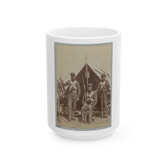 7th New York State Militia, Camp Cameron, D.C., 1861 015 (U.S. Civil War) White Coffee Mug