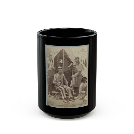 7th New York State Militia, Camp Cameron, D.C., 1861 016 (U.S. Civil War) Black Coffee Mug