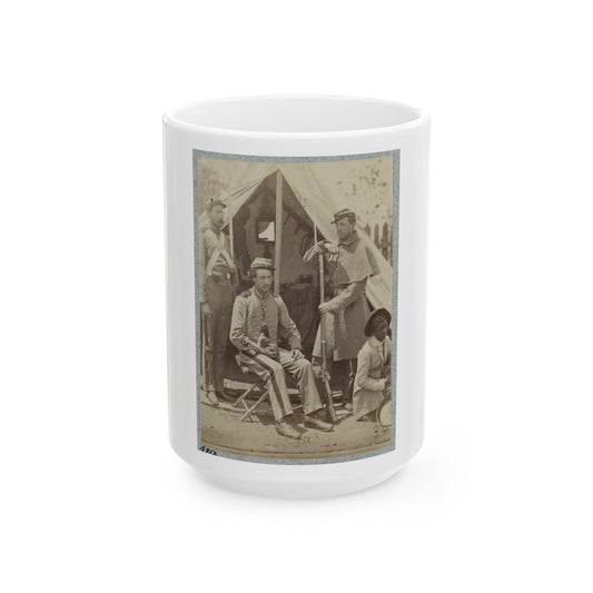 7th New York State Militia, Camp Cameron, D.C., 1861 016 (U.S. Civil War) White Coffee Mug