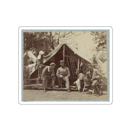 7th New York State Militia, Camp Cameron, D.C., 1861 017 (U.S. Civil War) STICKER Vinyl Die-Cut Decal-White-The Sticker Space