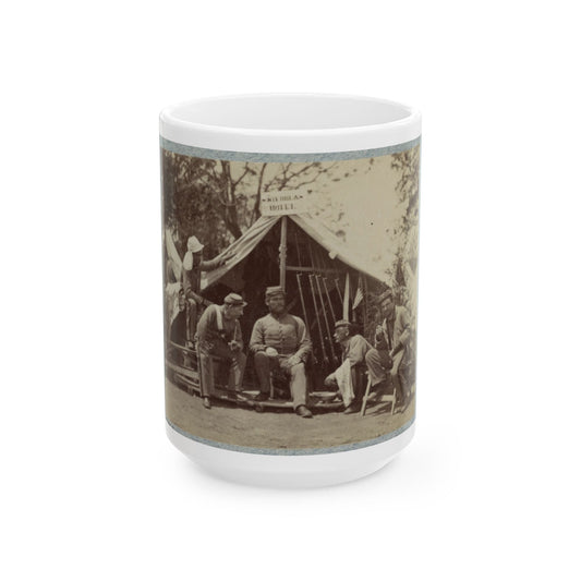 7th New York State Militia, Camp Cameron, D.C., 1861 017 (U.S. Civil War) White Coffee Mug