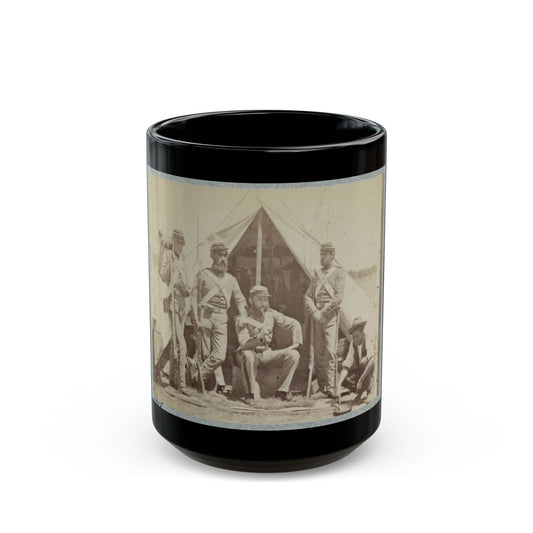 7th New York State Militia, Camp Cameron, D.C., 1861 018 (U.S. Civil War) Black Coffee Mug