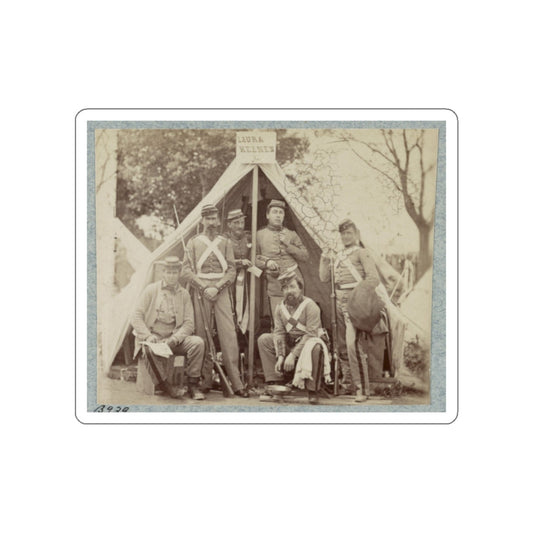 7th New York State Militia, Camp Cameron, D.C., 1861 019 (U.S. Civil War) STICKER Vinyl Die-Cut Decal-White-The Sticker Space