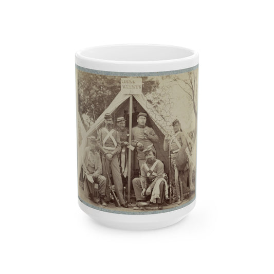 7th New York State Militia, Camp Cameron, D.C., 1861 019 (U.S. Civil War) White Coffee Mug