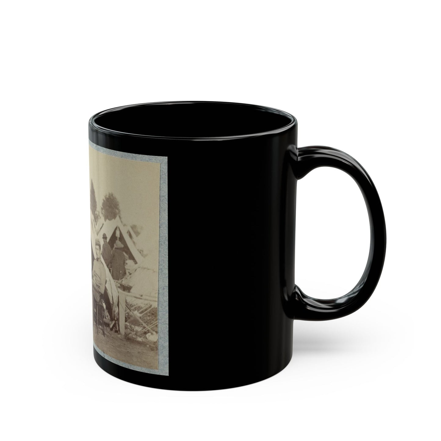 7th New York State Militia, Camp Cameron, D.C., 1861 020 (U.S. Civil War) Black Coffee Mug