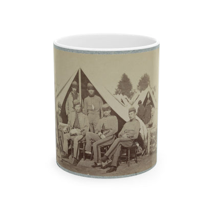 7th New York State Militia, Camp Cameron, D.C., 1861 020 (U.S. Civil War) White Coffee Mug