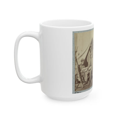 7th New York State Militia, Camp Cameron, D.C., 1861 020 (U.S. Civil War) White Coffee Mug