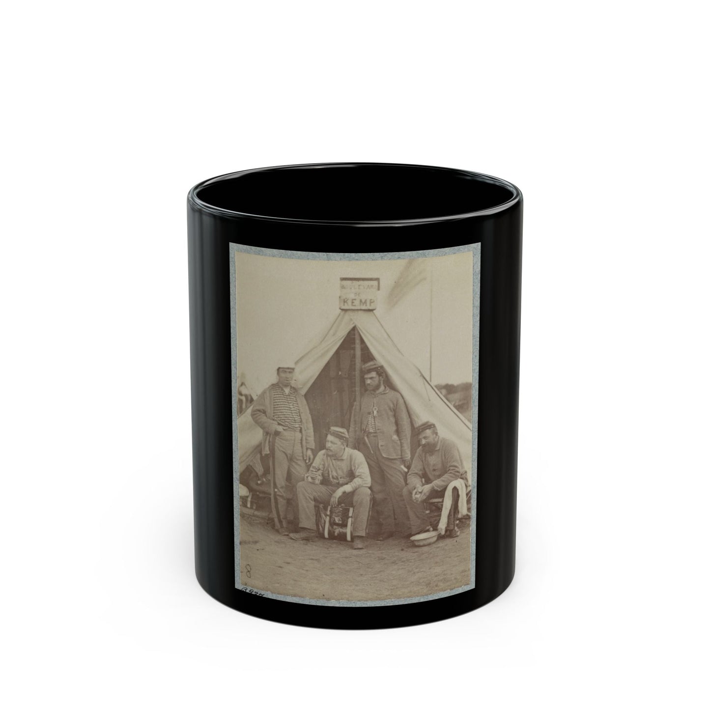 7th New York State Militia, Camp Cameron, D.C., 1861 021 (U.S. Civil War) Black Coffee Mug