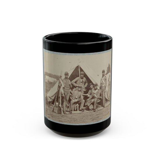 7th New York State Militia, Camp Cameron, D.C., 1861 022 (U.S. Civil War) Black Coffee Mug