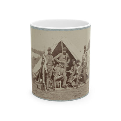 7th New York State Militia, Camp Cameron, D.C., 1861 022 (U.S. Civil War) White Coffee Mug