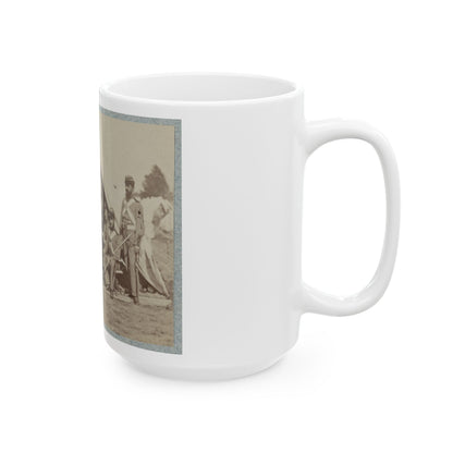 7th New York State Militia, Camp Cameron, D.C., 1861 022 (U.S. Civil War) White Coffee Mug