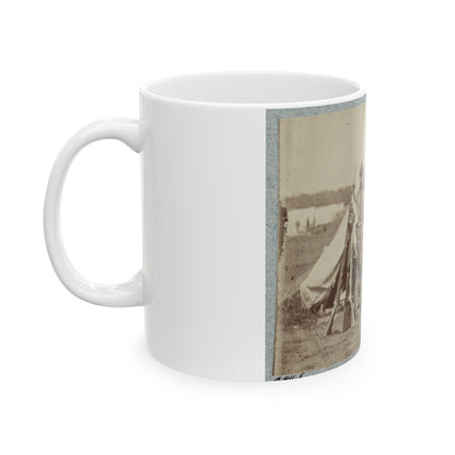 7th New York State Militia, Camp Cameron, D.C., 1861 022 (U.S. Civil War) White Coffee Mug