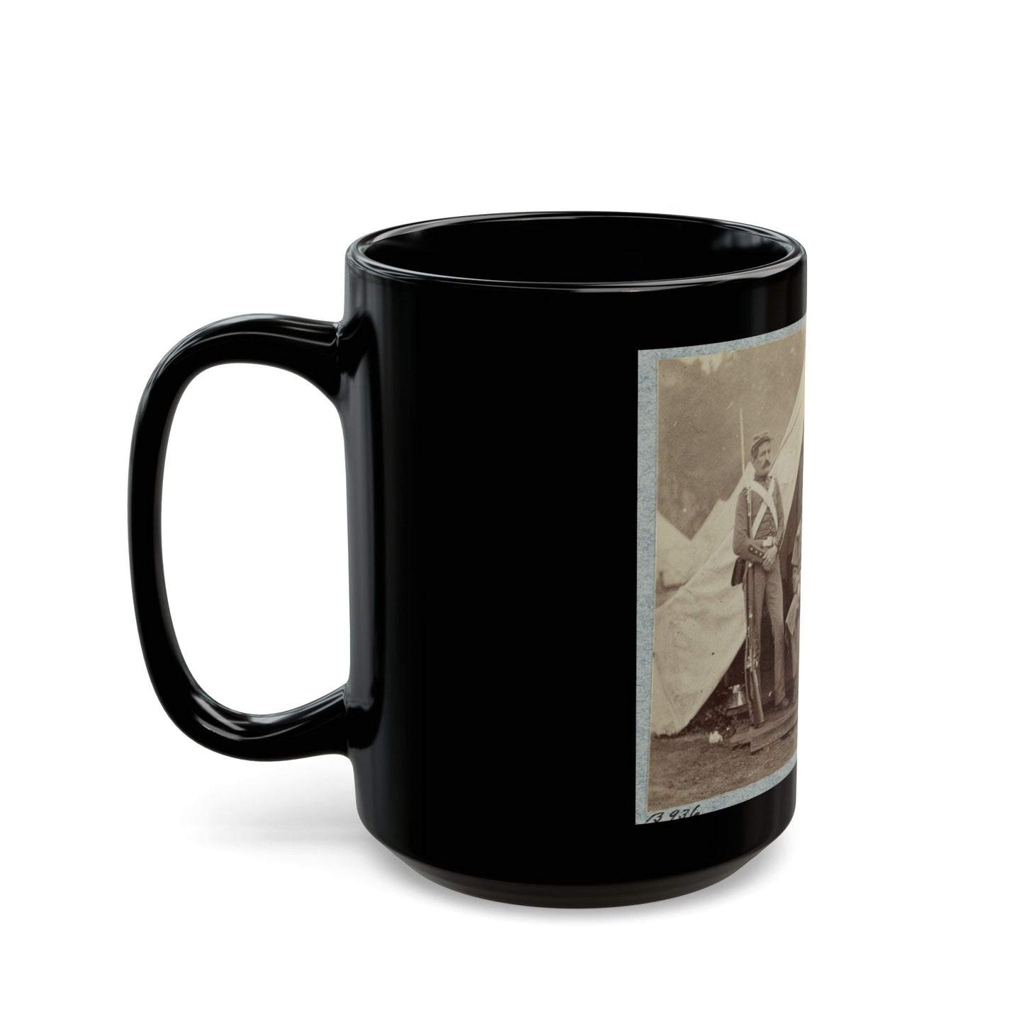 7th New York State Militia, Camp Cameron, D.C., 1861 023 (U.S. Civil War) Black Coffee Mug