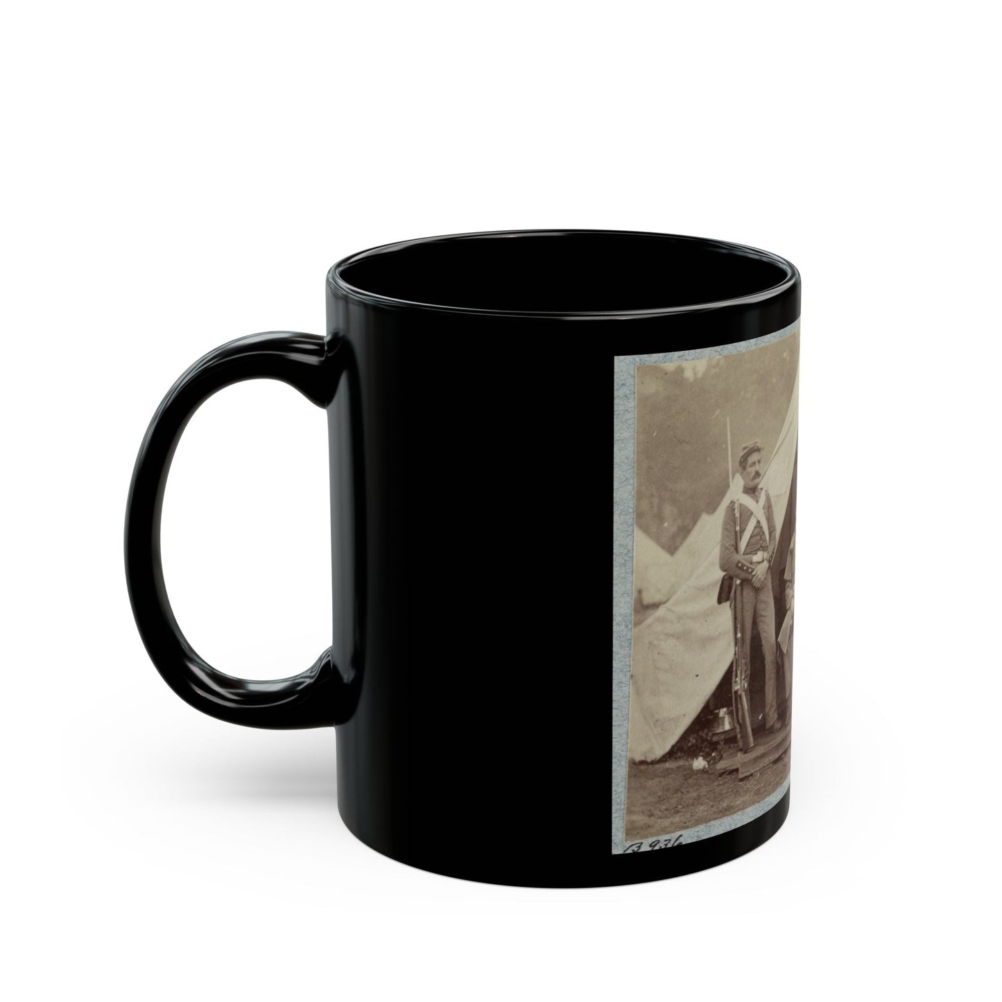 7th New York State Militia, Camp Cameron, D.C., 1861 023 (U.S. Civil War) Black Coffee Mug