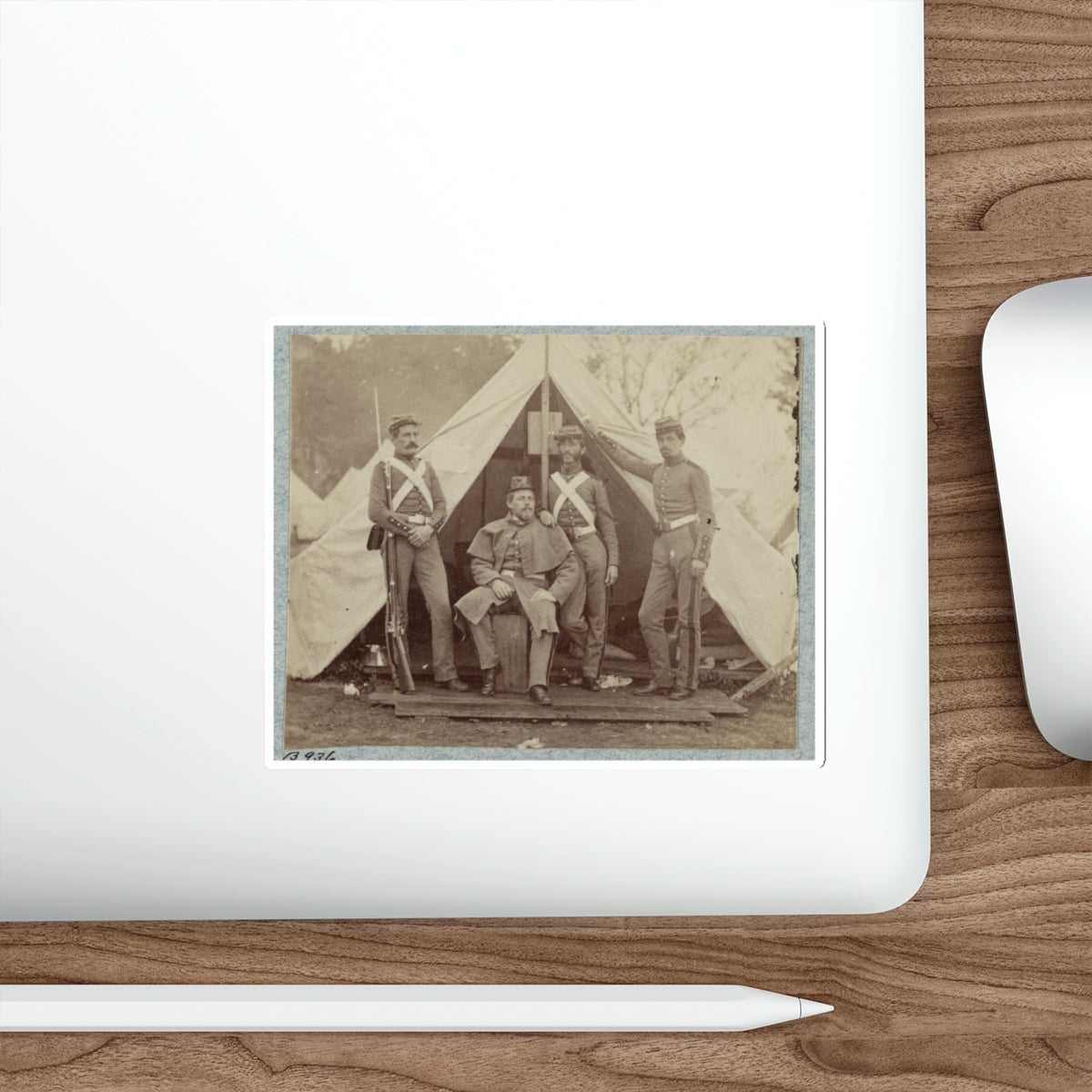 7th New York State Militia, Camp Cameron, D.C., 1861 023 (U.S. Civil War) STICKER Vinyl Die-Cut Decal-The Sticker Space