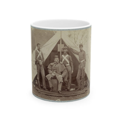 7th New York State Militia, Camp Cameron, D.C., 1861 023 (U.S. Civil War) White Coffee Mug