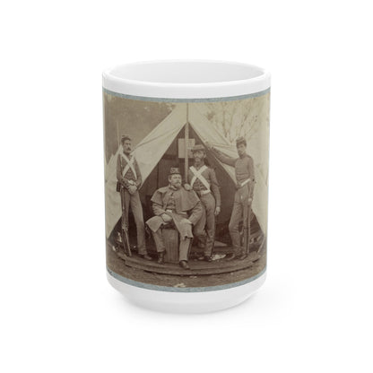 7th New York State Militia, Camp Cameron, D.C., 1861 023 (U.S. Civil War) White Coffee Mug