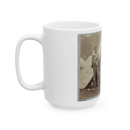 7th New York State Militia, Camp Cameron, D.C., 1861 023 (U.S. Civil War) White Coffee Mug