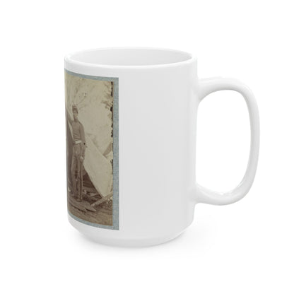 7th New York State Militia, Camp Cameron, D.C., 1861 023 (U.S. Civil War) White Coffee Mug