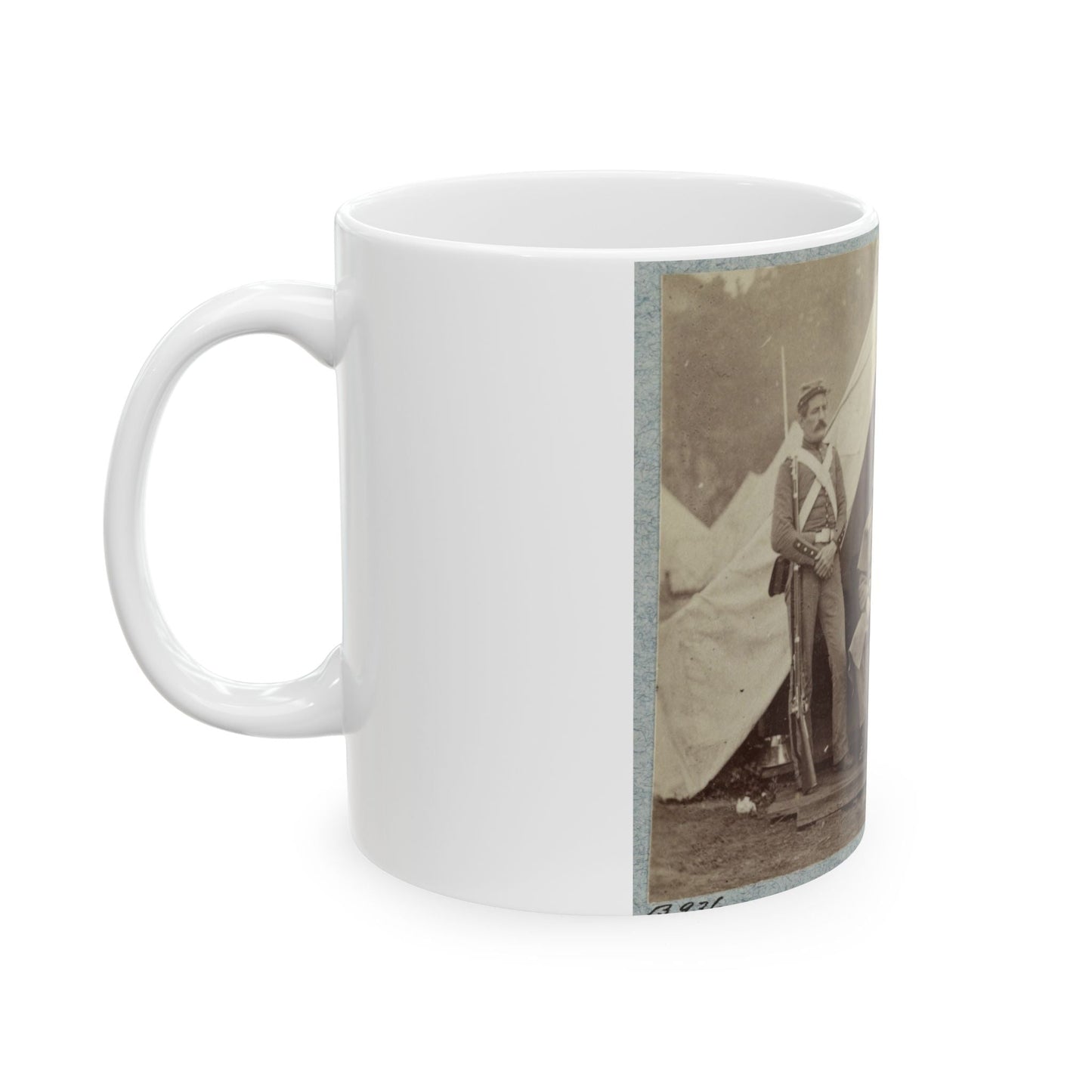 7th New York State Militia, Camp Cameron, D.C., 1861 023 (U.S. Civil War) White Coffee Mug