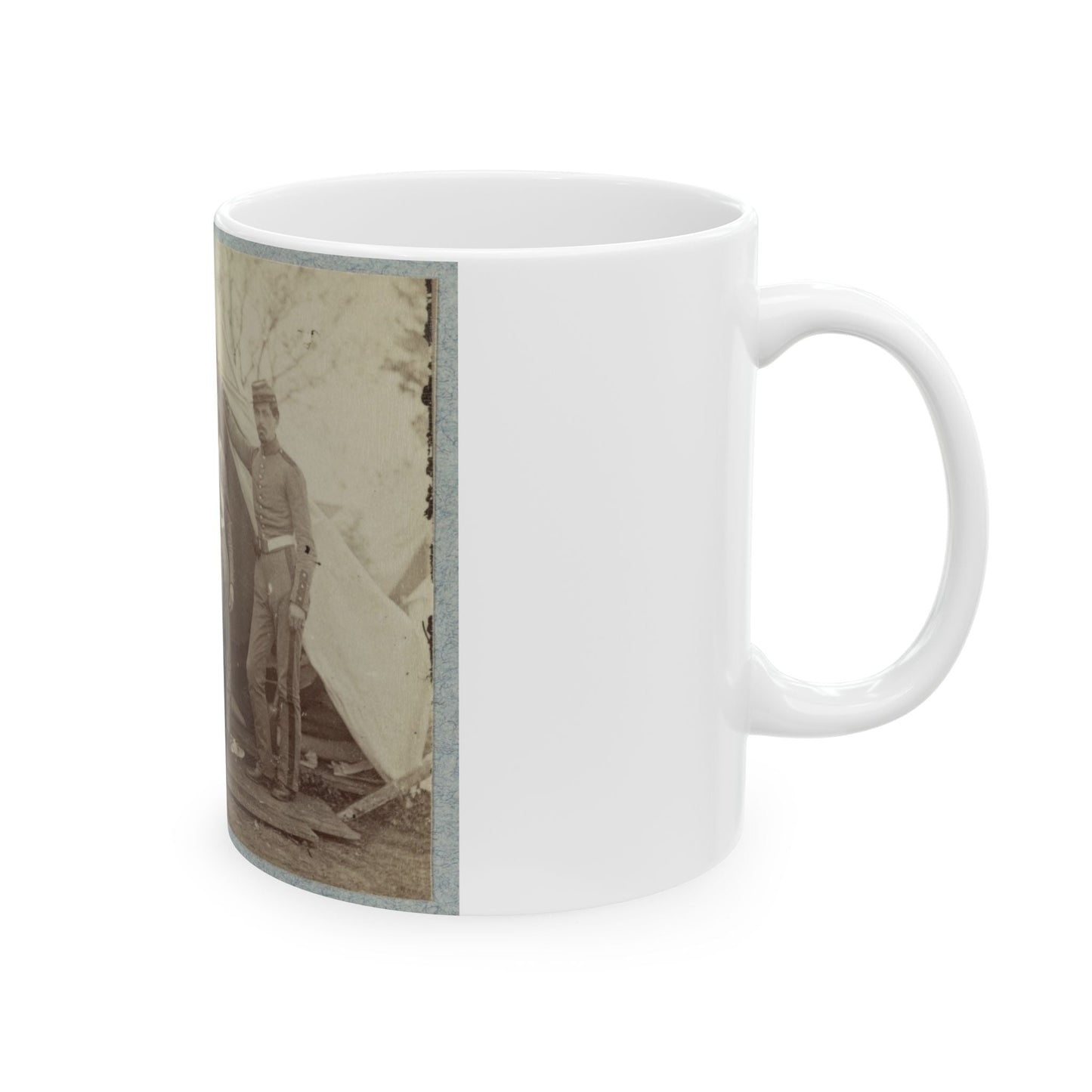 7th New York State Militia, Camp Cameron, D.C., 1861 023 (U.S. Civil War) White Coffee Mug