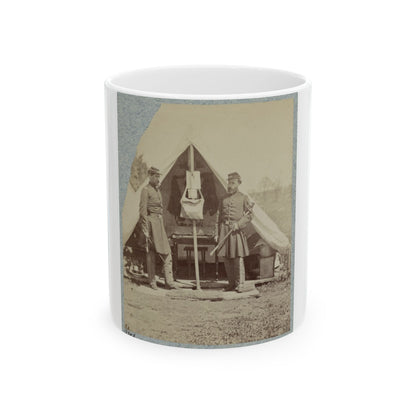 7th New York State Militia, Camp Cameron, D.C., 1861 024 (U.S. Civil War) White Coffee Mug-11oz-The Sticker Space