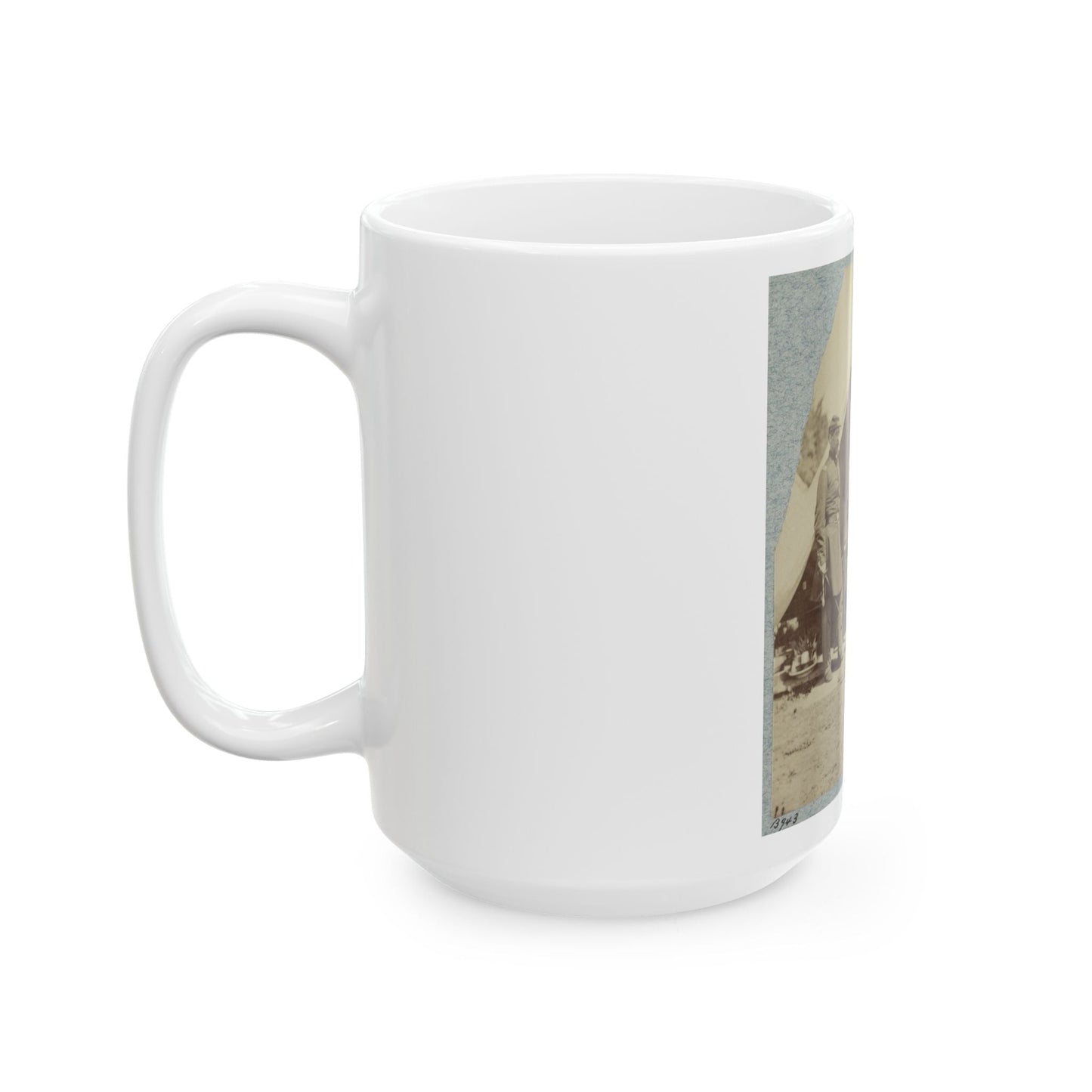 7th New York State Militia, Camp Cameron, D.C., 1861 024 (U.S. Civil War) White Coffee Mug-The Sticker Space