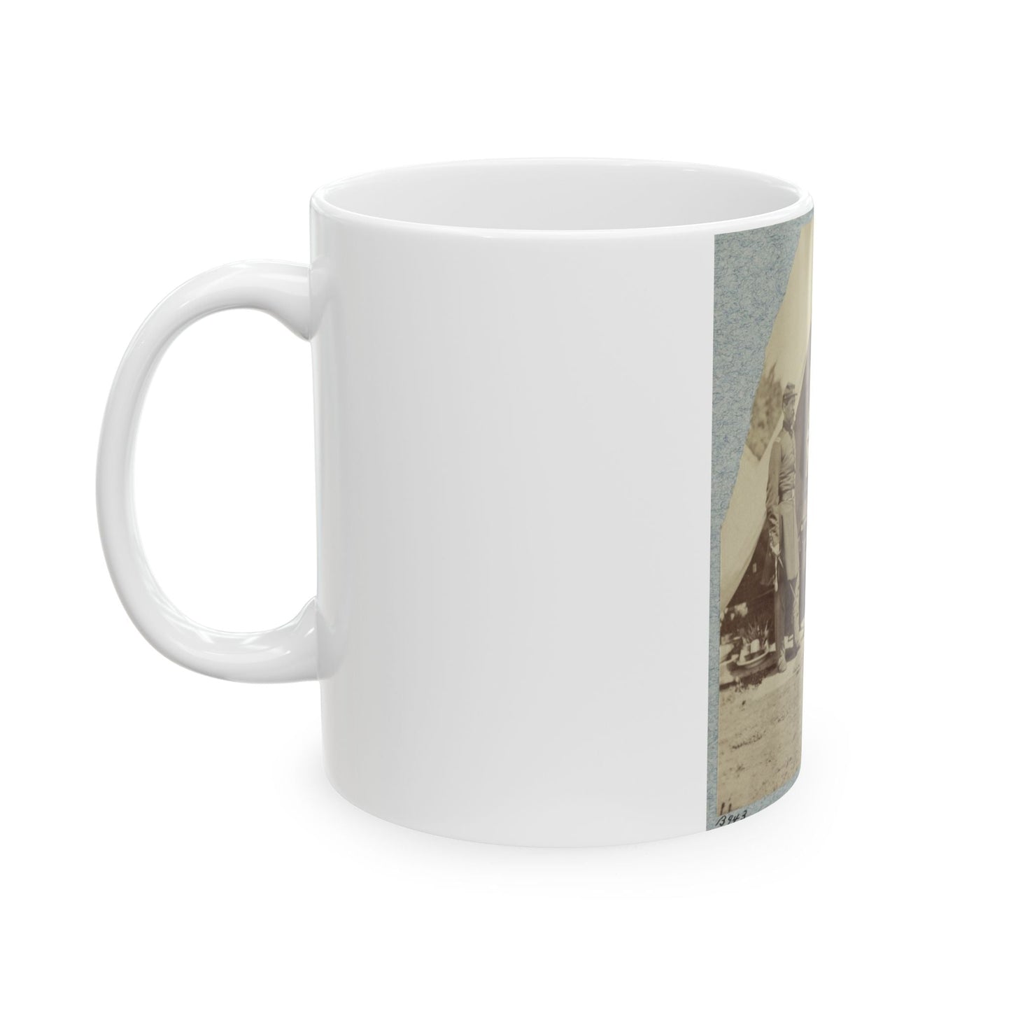 7th New York State Militia, Camp Cameron, D.C., 1861 024 (U.S. Civil War) White Coffee Mug-The Sticker Space