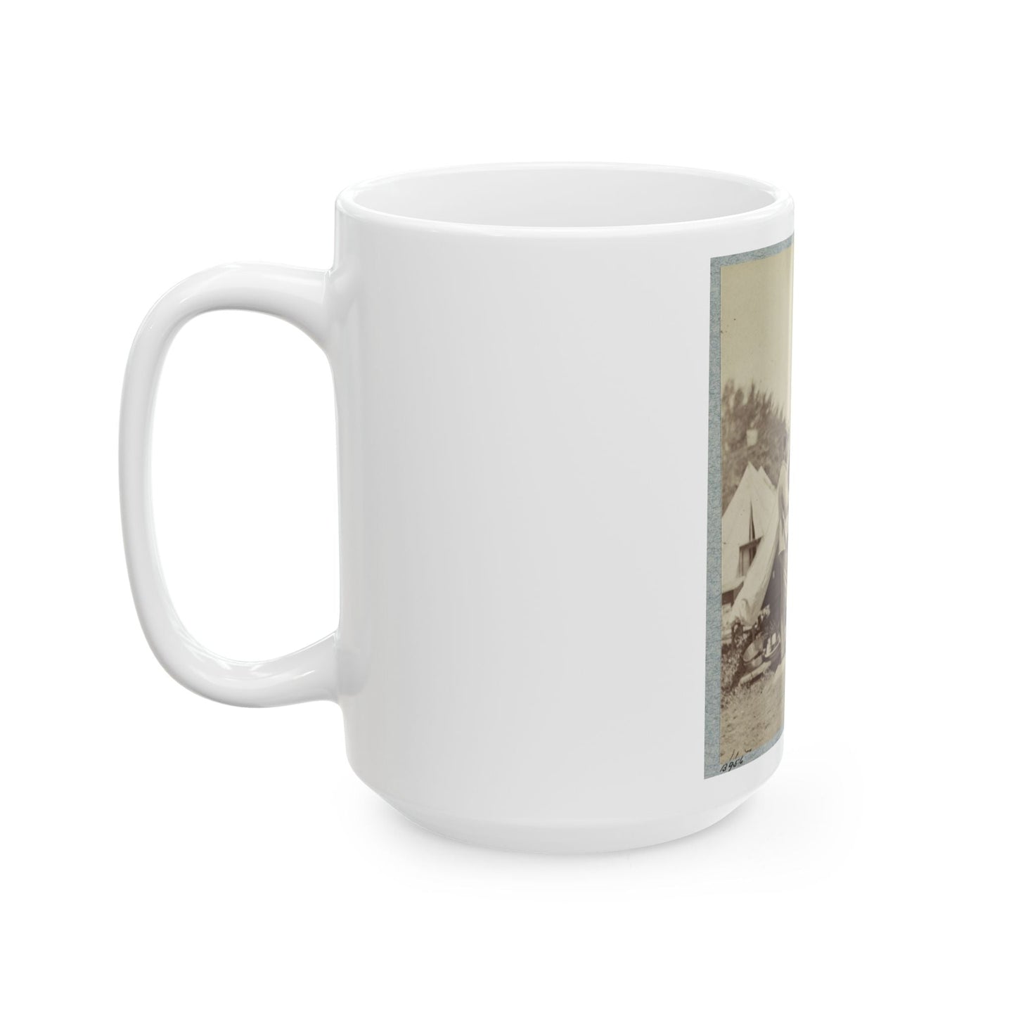 7th New York State Militia, Camp Cameron, D.C., 1861 025 (U.S. Civil War) White Coffee Mug-The Sticker Space