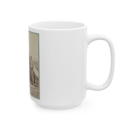 7th New York State Militia, Camp Cameron, D.C., 1861 025 (U.S. Civil War) White Coffee Mug-The Sticker Space