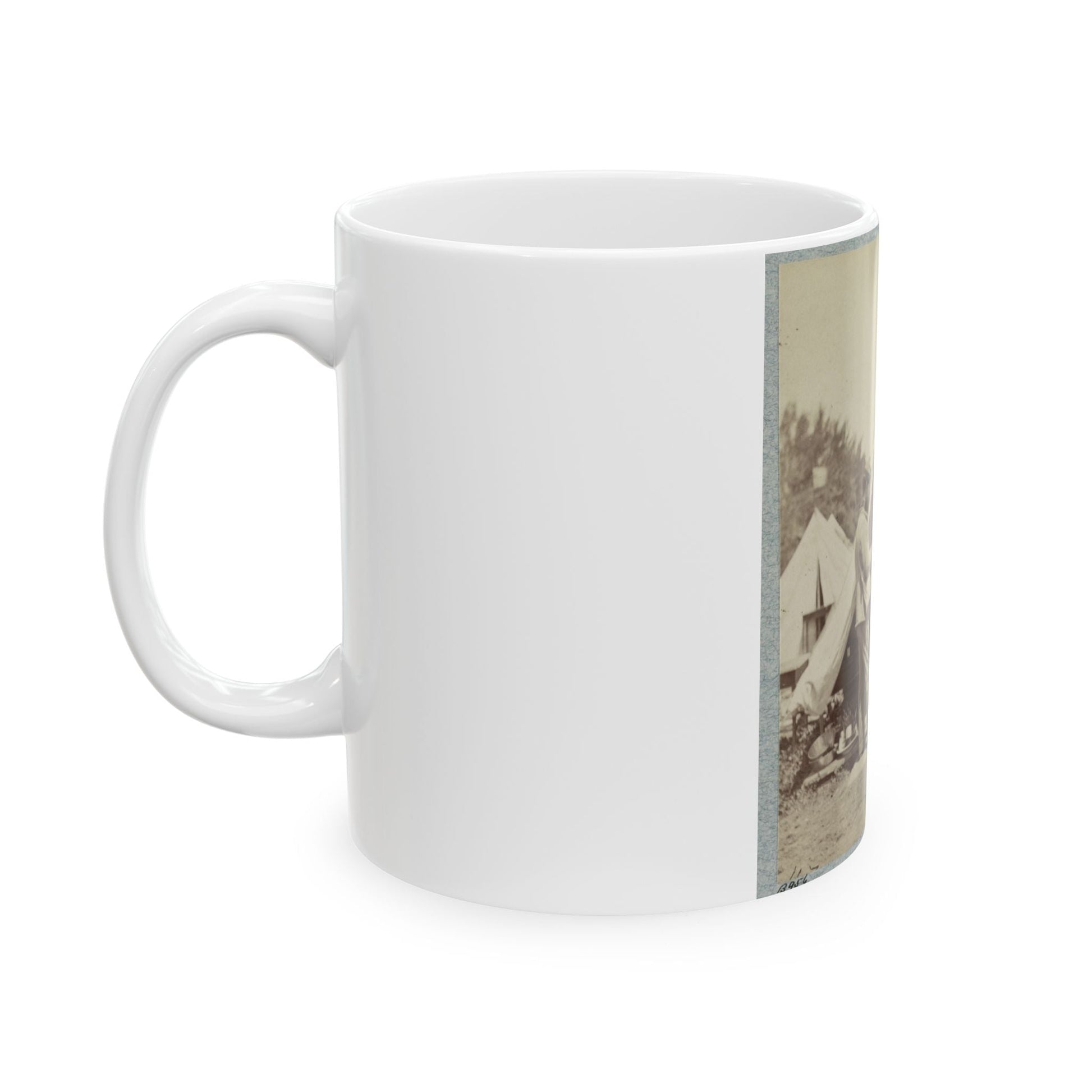 7th New York State Militia, Camp Cameron, D.C., 1861 025 (U.S. Civil War) White Coffee Mug-The Sticker Space