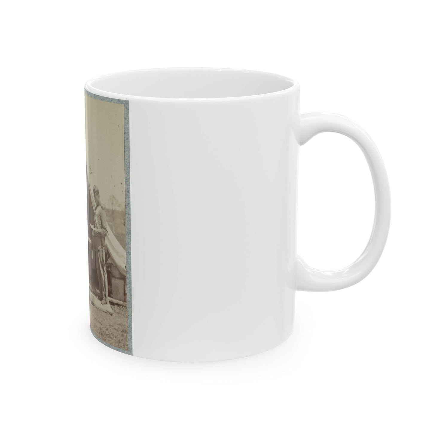 7th New York State Militia, Camp Cameron, D.C., 1861 025 (U.S. Civil War) White Coffee Mug-The Sticker Space