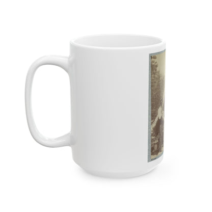 7th New York State Militia, Camp Cameron, D.C., 1861 026 (U.S. Civil War) White Coffee Mug-The Sticker Space