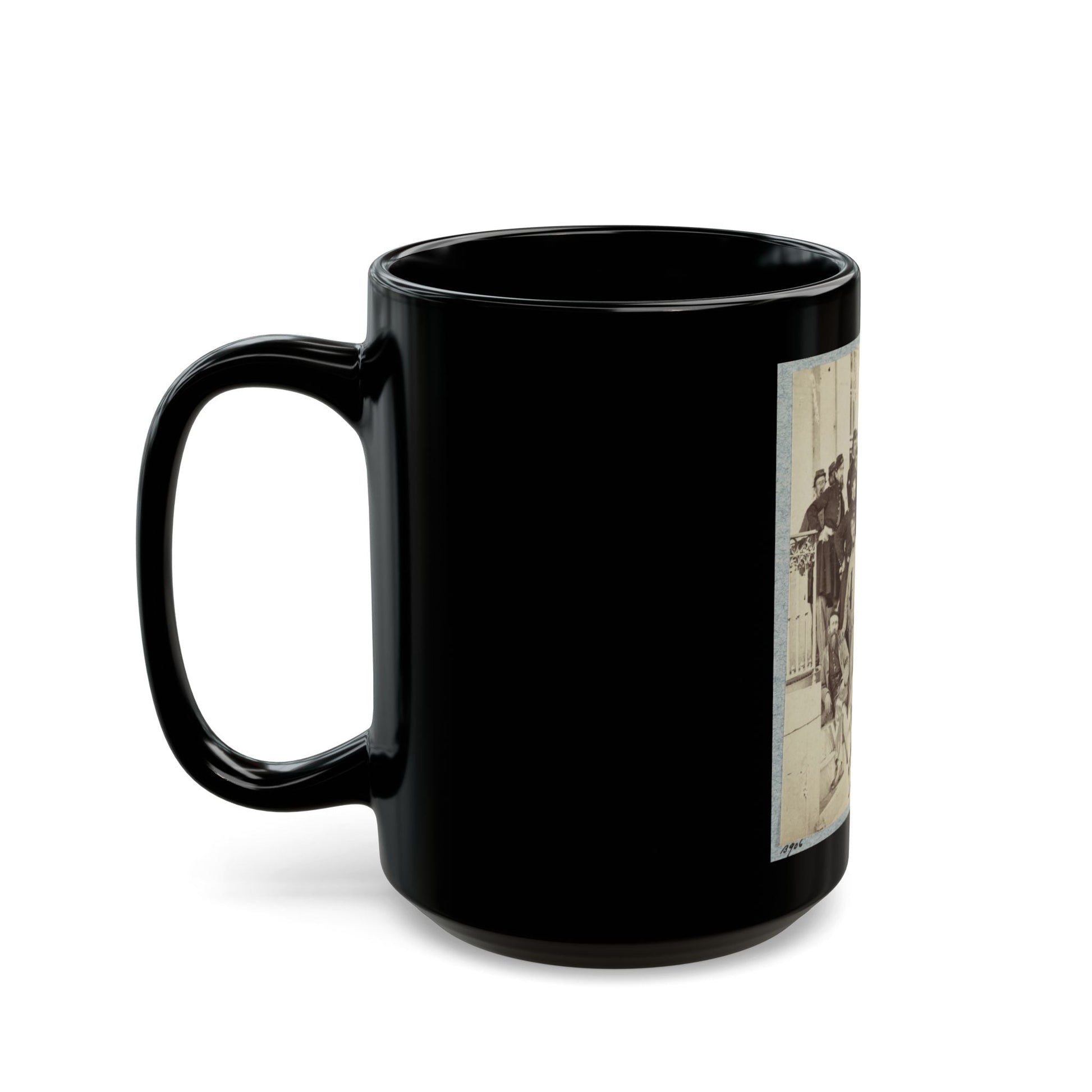 7th New York State Militia, Camp Cameron, D.C., 1861 028 (U.S. Civil War) Black Coffee Mug-The Sticker Space