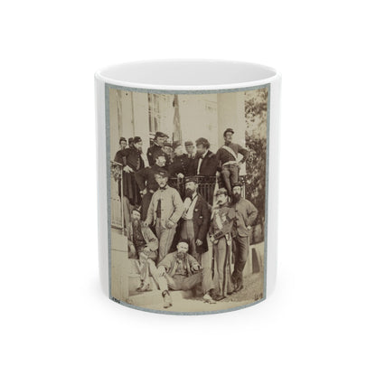 7th New York State Militia, Camp Cameron, D.C., 1861 028 (U.S. Civil War) White Coffee Mug-11oz-The Sticker Space