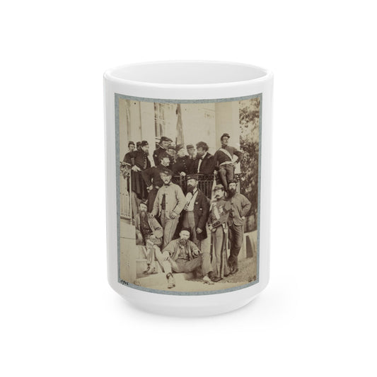 7th New York State Militia, Camp Cameron, D.C., 1861 028 (U.S. Civil War) White Coffee Mug-15oz-The Sticker Space