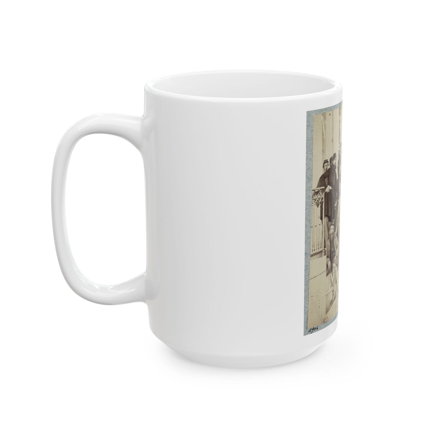 7th New York State Militia, Camp Cameron, D.C., 1861 028 (U.S. Civil War) White Coffee Mug-The Sticker Space