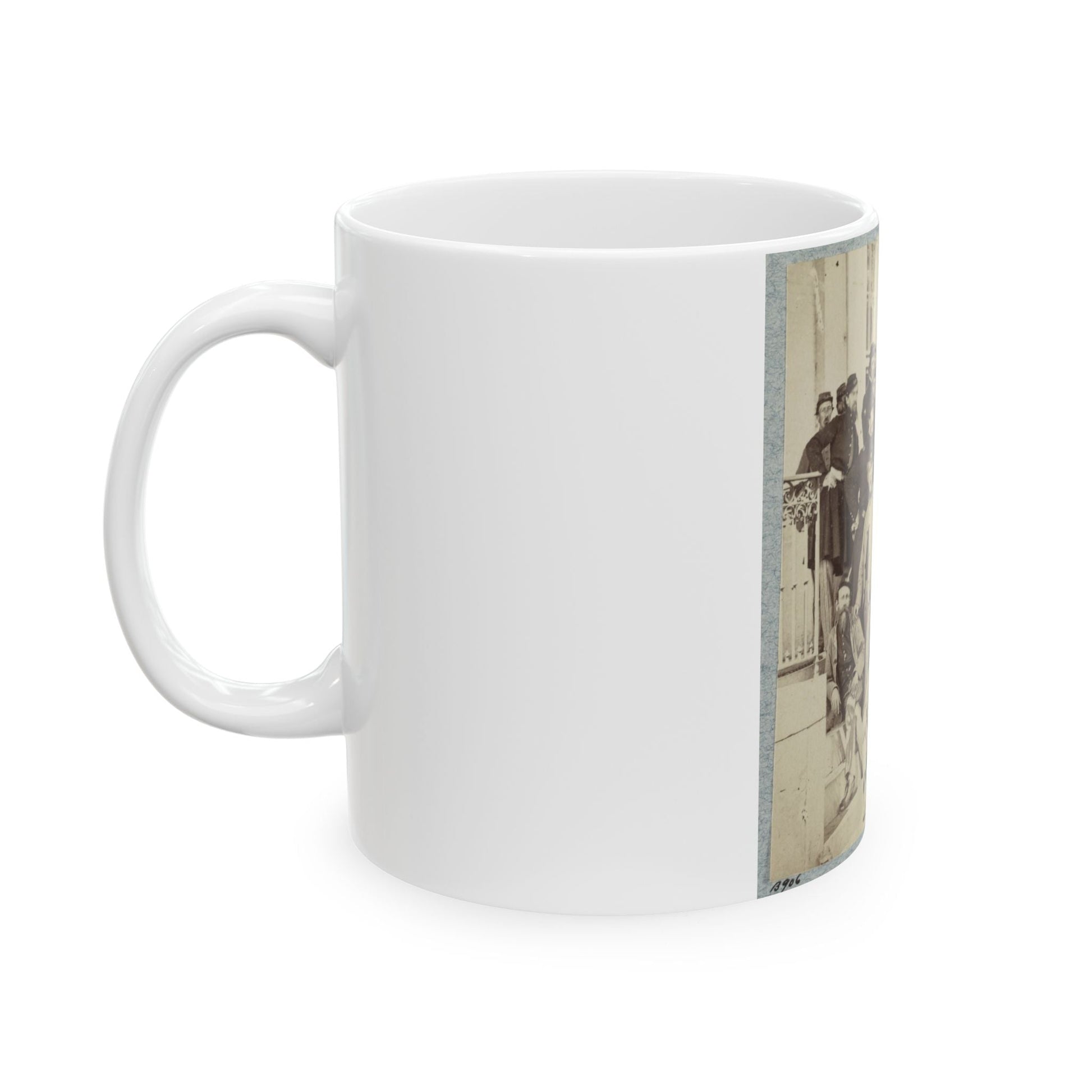 7th New York State Militia, Camp Cameron, D.C., 1861 028 (U.S. Civil War) White Coffee Mug-The Sticker Space