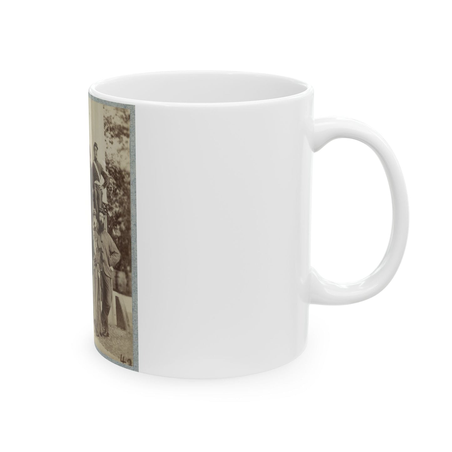 7th New York State Militia, Camp Cameron, D.C., 1861 028 (U.S. Civil War) White Coffee Mug-The Sticker Space