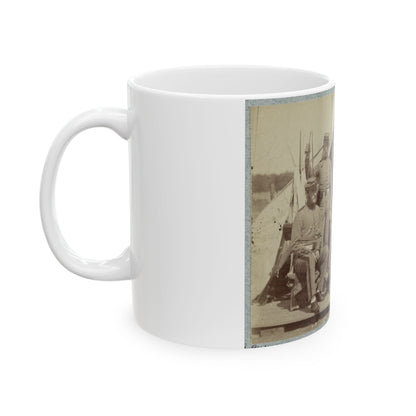 7th New York State Militia, Camp Cameron, D.C., 1861 029 (U.S. Civil War) White Coffee Mug-The Sticker Space