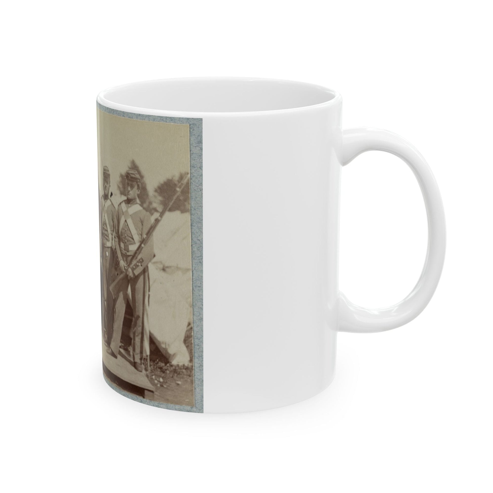 7th New York State Militia, Camp Cameron, D.C., 1861 029 (U.S. Civil War) White Coffee Mug-The Sticker Space