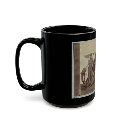 7th New York State Militia, Camp Cameron, D.C., 1861 030 (U.S. Civil War) Black Coffee Mug-The Sticker Space