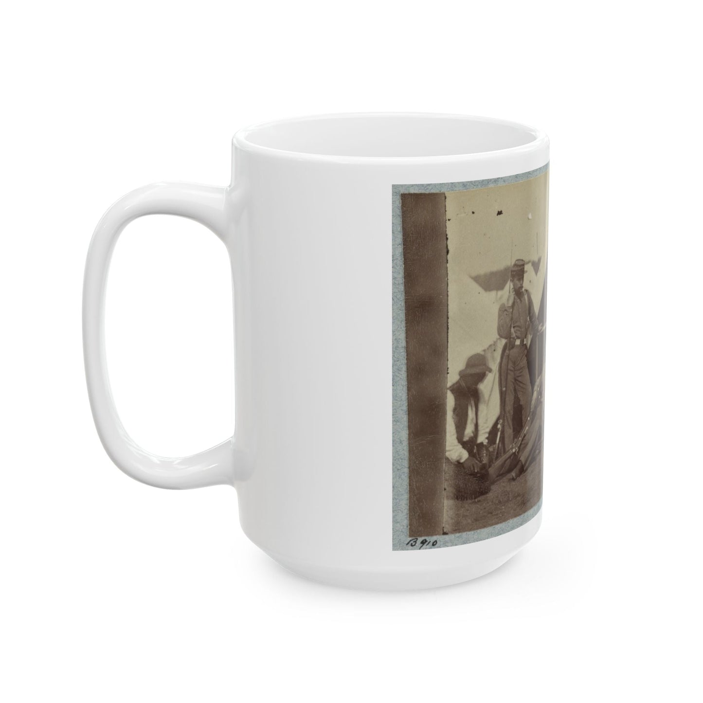 7th New York State Militia, Camp Cameron, D.C., 1861 030 (U.S. Civil War) White Coffee Mug-The Sticker Space